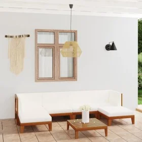 Garden furniture and cushions set 7 pieces solid acacia wood by vidaXL, Garden sets - Ref: Foro24-3058134, Price: 724,68 €, D...