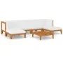 Garden furniture and cushions set 7 pieces solid acacia wood by vidaXL, Garden sets - Ref: Foro24-3058134, Price: 724,55 €, D...