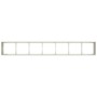 Jardinera de acero laminado en frío blanco 280x40x40 cm von , Töpfe und Pflanzgefäße - Ref: Foro24-860690, Preis: 191,97 €, R...