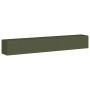 Jardinera de acero laminado en frío verde oliva 280x40x40 cm by , Pots and planters - Ref: Foro24-860692, Price: 168,01 €, Di...