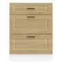 Mueble bajo de cocina porto roble sonoma madera reconstituida de , Armarios de cocina - Ref: Foro24-854262, Precio: 115,07 €,...