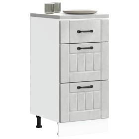 Mueble bajo de cocina Lucca madera contrachapada gris cemento von , Küchenschränke - Ref: Foro24-854234, Preis: 90,10 €, Raba...
