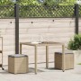Taburetes de jardín con cojines 2 uds beige 40x40x43 cm von , Hocker für den Außenbereich - Ref: Foro24-4104042, Preis: 127,6...