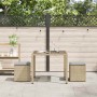 Taburetes de jardín con cojines 2 uds beige 40x40x43 cm von , Hocker für den Außenbereich - Ref: Foro24-4104042, Preis: 127,6...