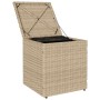 Taburetes de jardín con cojines 2 uds beige 40x40x43 cm von , Hocker für den Außenbereich - Ref: Foro24-4104042, Preis: 127,6...
