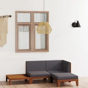 Garden furniture and cushions set 4 pieces solid acacia wood by vidaXL, Garden sets - Ref: Foro24-3058105, Price: 399,94 €, D...