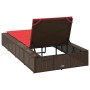 Tumbona con cojín flotante ratán sintético marrón von , Liegen - Ref: Foro24-4104208, Preis: 222,34 €, Rabatt: %