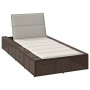 Tumbona con cojín flotante ratán sintético marrón von , Liegen - Ref: Foro24-4104203, Preis: 222,34 €, Rabatt: %