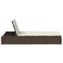 Tumbona con cojín flotante ratán sintético marrón von , Liegen - Ref: Foro24-4104203, Preis: 222,34 €, Rabatt: %