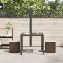 Taburetes de jardín con cojines 2 uds marrón 40x40x43 cm von , Hocker für den Außenbereich - Ref: Foro24-4104040, Preis: 127,...