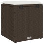 Taburetes de jardín con cojines 2 uds marrón 40x40x43 cm von , Hocker für den Außenbereich - Ref: Foro24-4104040, Preis: 127,...