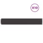 Bordes para césped 10 uds acero laminado frío negro 15x103 cm by , Garden edging and edging - Ref: Foro24-860142, Price: 48,5...