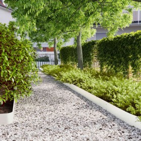 Bordes para césped 50 uds acero laminado frío blanco 15x103 cm von , Garteneinfassung und Einfassung - Ref: Foro24-860149, Pr...