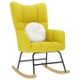 Silla mecedora de tela amarillo clara von , Schaukelstühle - Ref: Foro24-4016798, Preis: 120,14 €, Rabatt: %
