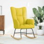 Silla mecedora de tela amarillo clara von , Schaukelstühle - Ref: Foro24-4016798, Preis: 120,14 €, Rabatt: %