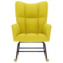 Silla mecedora de tela amarillo clara von , Schaukelstühle - Ref: Foro24-4016798, Preis: 120,14 €, Rabatt: %