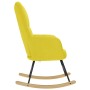 Silla mecedora de tela amarillo clara von , Schaukelstühle - Ref: Foro24-4016798, Preis: 120,14 €, Rabatt: %