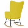 Silla mecedora de tela amarillo clara von , Schaukelstühle - Ref: Foro24-4016798, Preis: 120,14 €, Rabatt: %