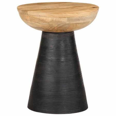 Mesa auxiliar madera maciza de mango negra Ø37x45 cm by , Side tables - Ref: Foro24-4017537, Price: 108,57 €, Discount: %