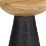 Mesa auxiliar madera maciza de mango negra Ø37x45 cm by , Side tables - Ref: Foro24-4017537, Price: 108,57 €, Discount: %