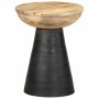 Mesa auxiliar madera maciza de mango negra Ø37x45 cm by , Side tables - Ref: Foro24-4017537, Price: 108,57 €, Discount: %