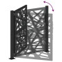 Puerta de jardín de acero negra diseño luminoso 105x106 cm von , Gartentore - Ref: Foro24-4100949, Preis: 225,82 €, Rabatt: %