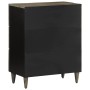 Aparador de madera maciza de mango gris claro 60x33,5x75 cm by , Lockers and storage cabinets - Ref: Foro24-4017795, Price: 1...