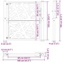 Puerta de jardín de acero desgastado diseño ligero 105x105 cm by , garden gates - Ref: Foro24-4100954, Price: 176,45 €, Disco...