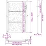 Puerta de jardín de acero desgastado diseño ligero 105x155 cm by , garden gates - Ref: Foro24-4100956, Price: 215,54 €, Disco...