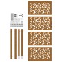 Puerta de jardín diseño de hojas de acero desgastado 105x205 cm von , Gartentore - Ref: Foro24-4100968, Preis: 277,32 €, Raba...