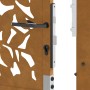 Puerta de jardín diseño de hojas de acero desgastado 105x205 cm von , Gartentore - Ref: Foro24-4100968, Preis: 277,32 €, Raba...