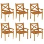 Garten-Essgruppe 7-teilig aus massivem Akazienholz von vidaXL, Gartensets - Ref: Foro24-3058005, Preis: 697,31 €, Rabatt: %
