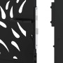 Puerta de jardín diseño llama acero negro 105x106 cm von , Gartentore - Ref: Foro24-4100989, Preis: 183,34 €, Rabatt: %