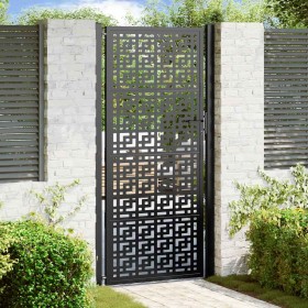 Puerta de jardín diseño en cruz de acero negra 105x205 cm von , Gartentore - Ref: Foro24-4101003, Preis: 281,00 €, Rabatt: %
