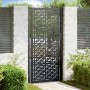 Puerta de jardín diseño en cruz de acero negra 105x205 cm