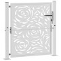 Puerta de jardín diseño llama acero desgastado 105x105 cm von , Gartentore - Ref: Foro24-4100994, Preis: 169,56 €, Rabatt: %