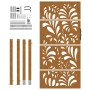 Puerta de jardín de acero desgastado diseño ondulado 105x180 cm by , garden gates - Ref: Foro24-4100977, Price: 232,43 €, Dis...