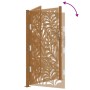 Puerta de jardín de acero desgastado diseño ondulado 105x180 cm by , garden gates - Ref: Foro24-4100977, Price: 232,43 €, Dis...