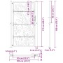 Puerta de jardín de acero desgastado diseño ondulado 105x180 cm by , garden gates - Ref: Foro24-4100977, Price: 232,43 €, Dis...
