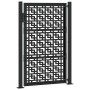 Puerta de jardín diseño en cruz de acero negra 105x155 cm by , garden gates - Ref: Foro24-4101001, Price: 224,65 €, Discount: %