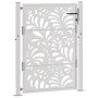 Puerta de jardín de acero desgastado diseño ondulado 105x130 cm