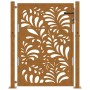 Puerta de jardín de acero desgastado diseño ondulado 105x130 cm by , garden gates - Ref: Foro24-4100975, Price: 208,77 €, Dis...