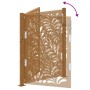 Puerta de jardín de acero desgastado diseño ondulado 105x130 cm by , garden gates - Ref: Foro24-4100975, Price: 208,77 €, Dis...