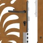 Puerta de jardín de acero desgastado diseño ondulado 105x130 cm by , garden gates - Ref: Foro24-4100975, Price: 208,77 €, Dis...