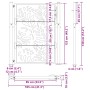 Puerta de jardín de acero desgastado diseño ondulado 105x130 cm by , garden gates - Ref: Foro24-4100975, Price: 208,77 €, Dis...