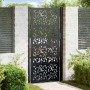 Puerta de jardín de diseño de hojas de acero negra 105x205 cm von , Gartentore - Ref: Foro24-4100963, Preis: 281,00 €, Rabatt: %
