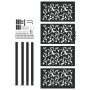 Puerta de jardín de diseño de hojas de acero negra 105x205 cm von , Gartentore - Ref: Foro24-4100963, Preis: 281,00 €, Rabatt: %