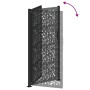 Puerta de jardín de diseño de hojas de acero negra 105x205 cm von , Gartentore - Ref: Foro24-4100963, Preis: 281,00 €, Rabatt: %