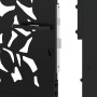 Puerta de jardín de diseño de hojas de acero negra 105x205 cm von , Gartentore - Ref: Foro24-4100963, Preis: 281,00 €, Rabatt: %