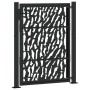 Puerta de jardín de diseño con carril de acero negro 105x130 cm by , garden gates - Ref: Foro24-4100980, Price: 200,03 €, Dis...